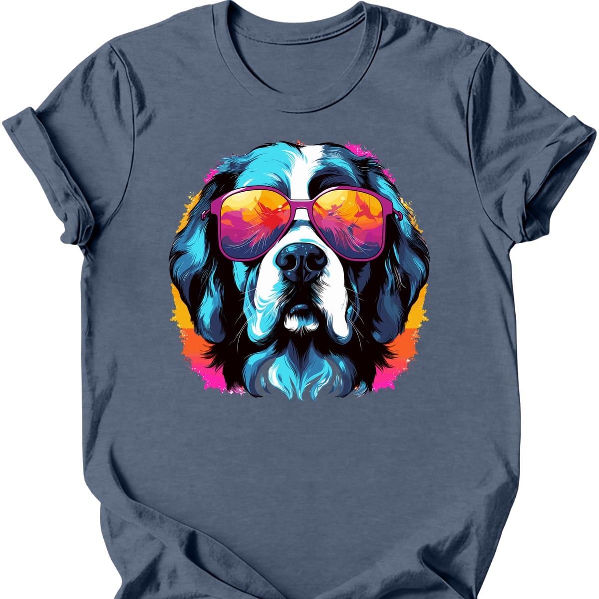 Saint Bernard - Top Dog T-Shirt - Heather Indigo