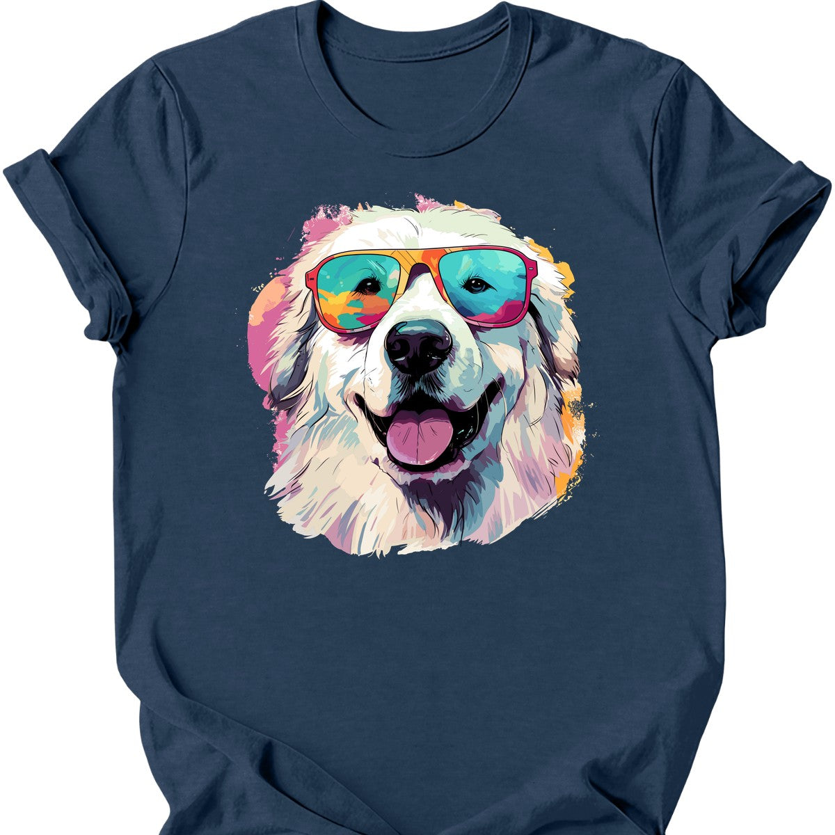 Great Pyrenees - Top Dog T-Shirt - Heather Navy