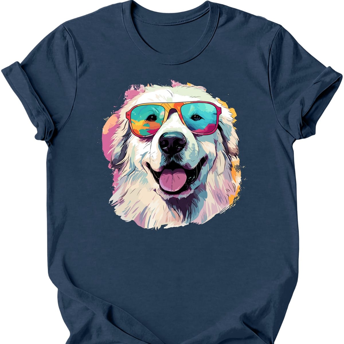 Great Pyrenees - Top Dog T-Shirt - Heather Navy