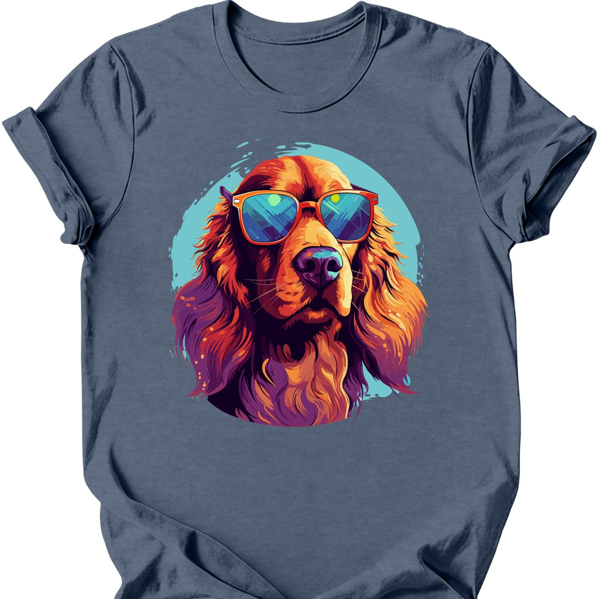Irish Setter - Top Dog T-Shirt - Heather Indigo