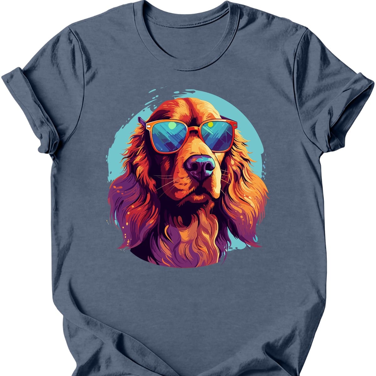 Irish Setter - Top Dog T-Shirt - Heather Indigo