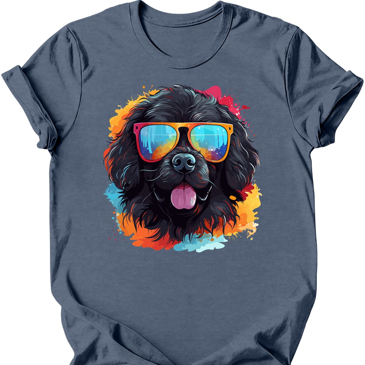 Newfoundland - Top Dog T-Shirt - Heather Indigo