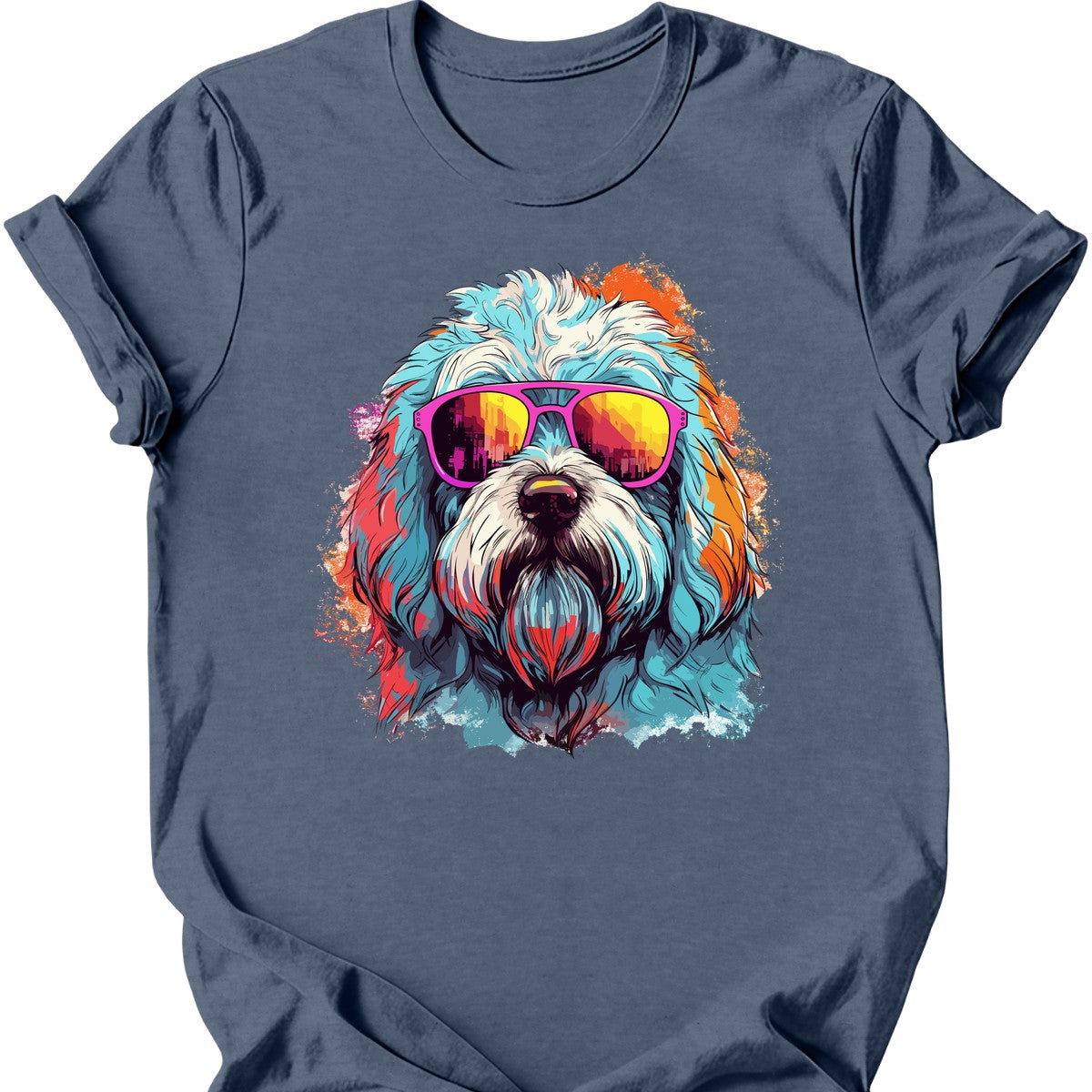 Komondor - Top Dog T-Shirt - Heather Indigo
