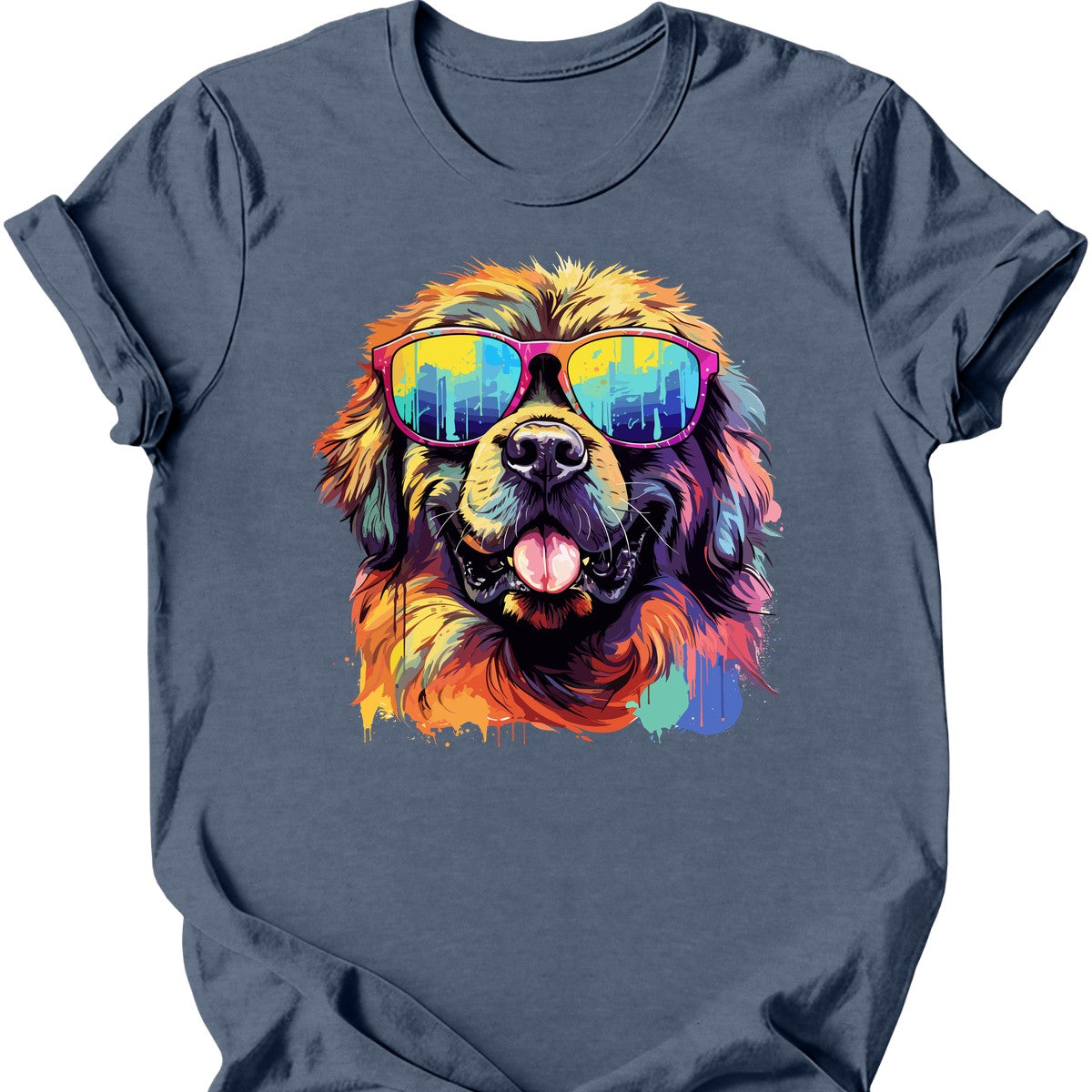 Leonberger - Top Dog T-Shirt - Heather Indigo