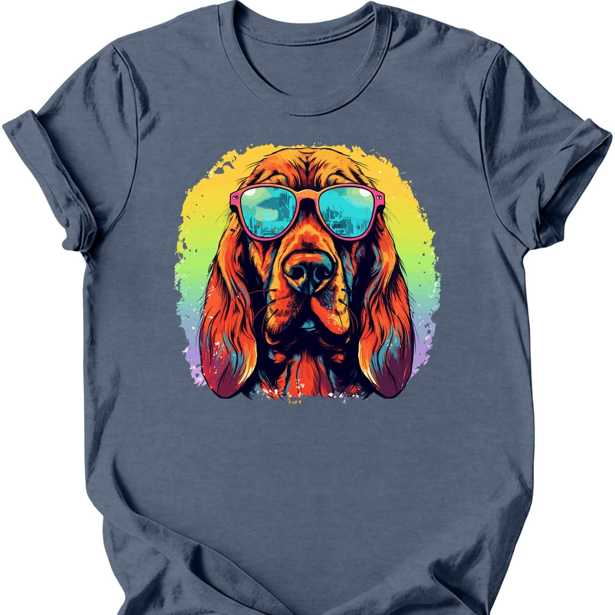 Bloodhound - Top Dog T-Shirt - Heather Indigo