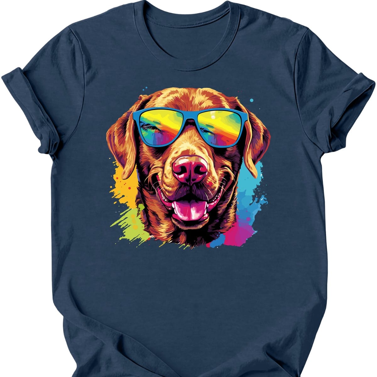 Chesapeake Bay Retriever - Top Dog T-Shirt - Heather Navy