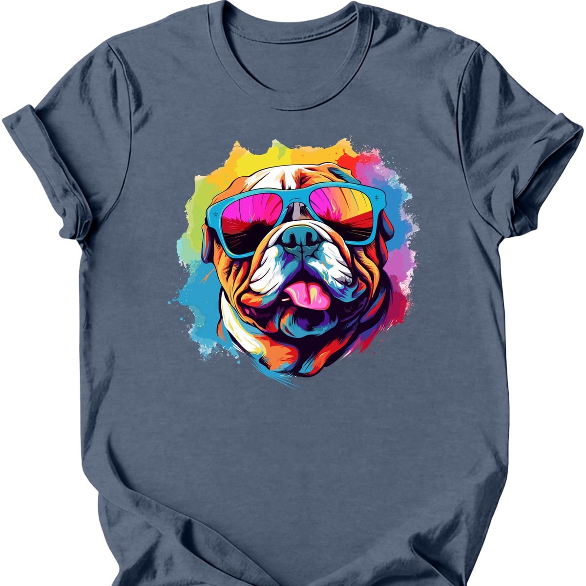 Bulldog - Top Dog T-Shirt - Heather Indigo