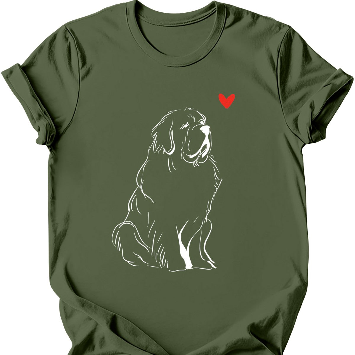 Newfoundland sketch tee military green