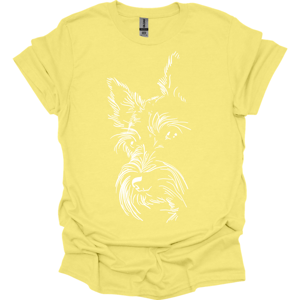 Scottish Terrier - Line Art T-Shirt