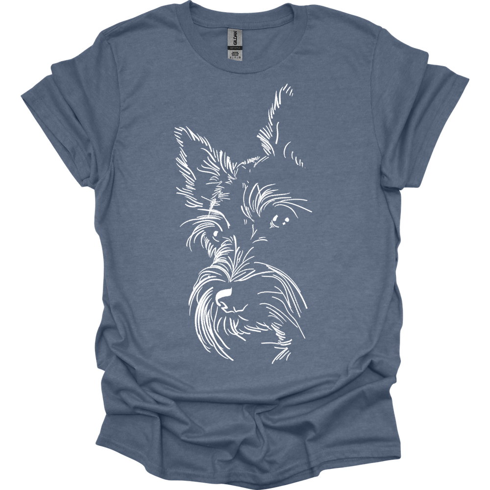 Scottish Terrier - Line Art T-Shirt