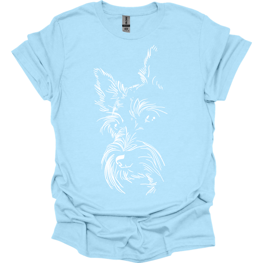 Scottish Terrier - Line Art T-Shirt