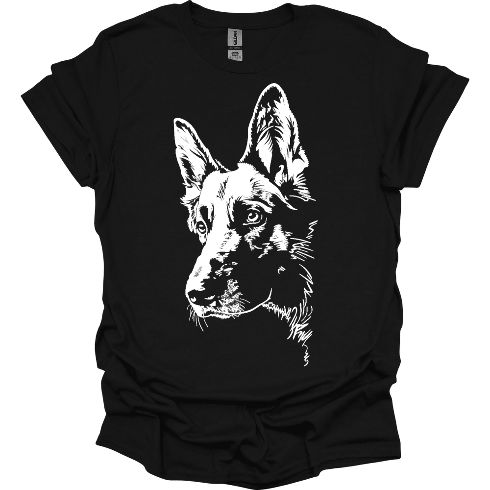 German Shepherd - Line Art T-Shirt