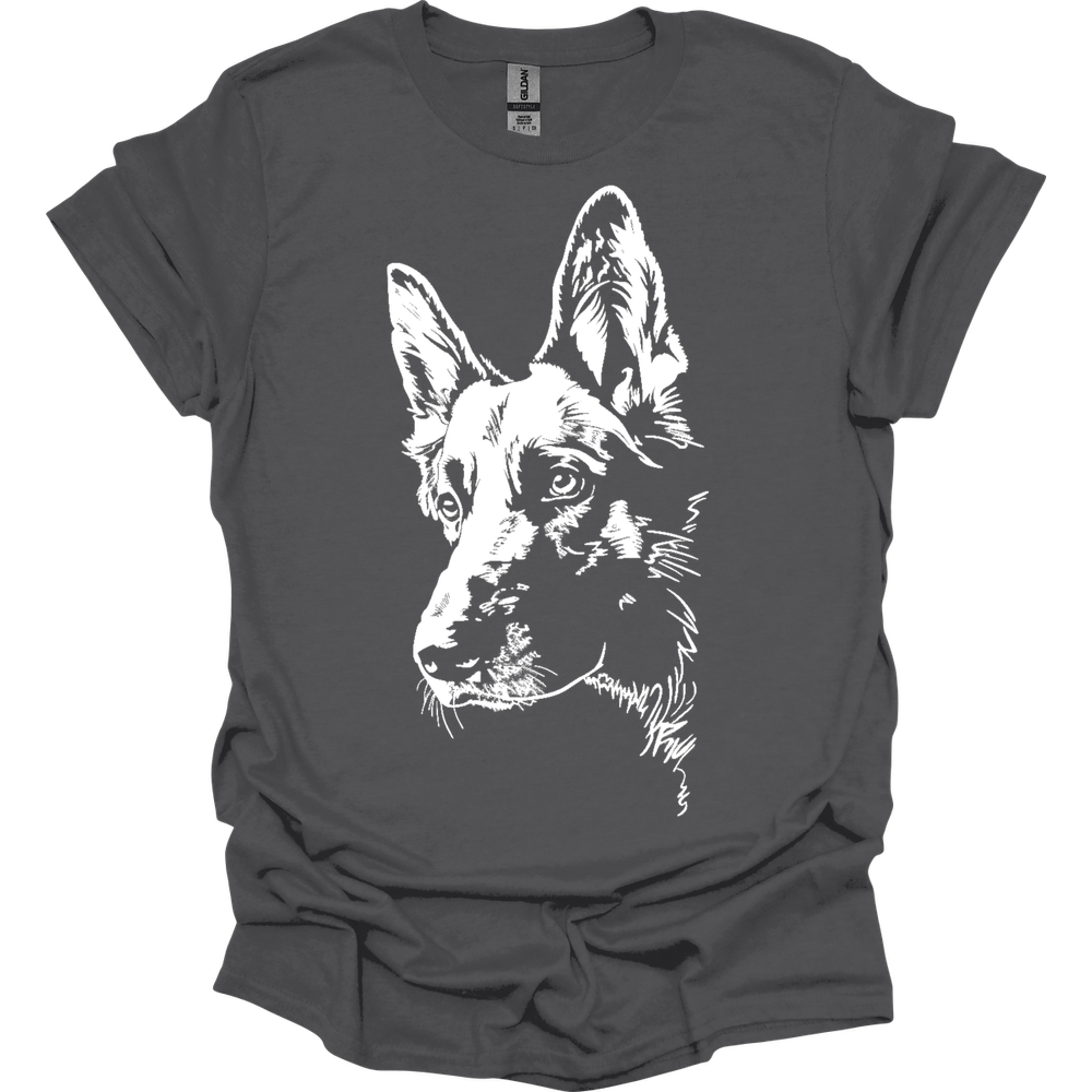 German Shepherd - Line Art T-Shirt