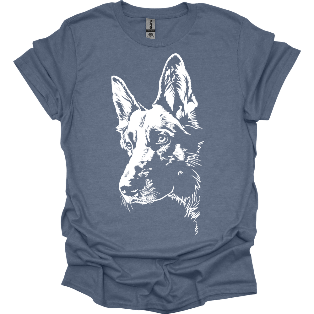 German Shepherd - Line Art T-Shirt