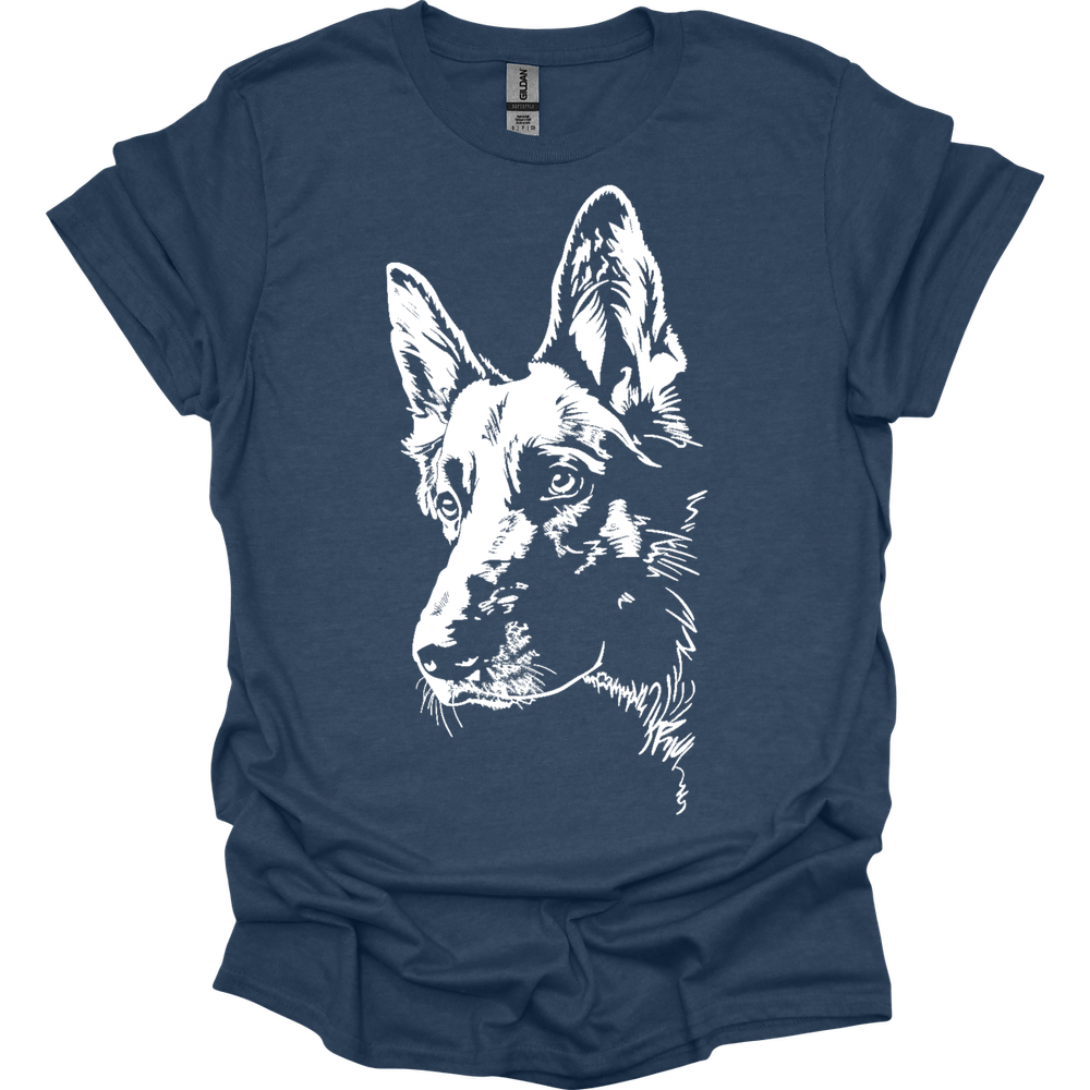 German Shepherd - Line Art T-Shirt
