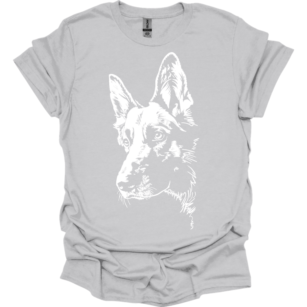 German Shepherd - Line Art T-Shirt