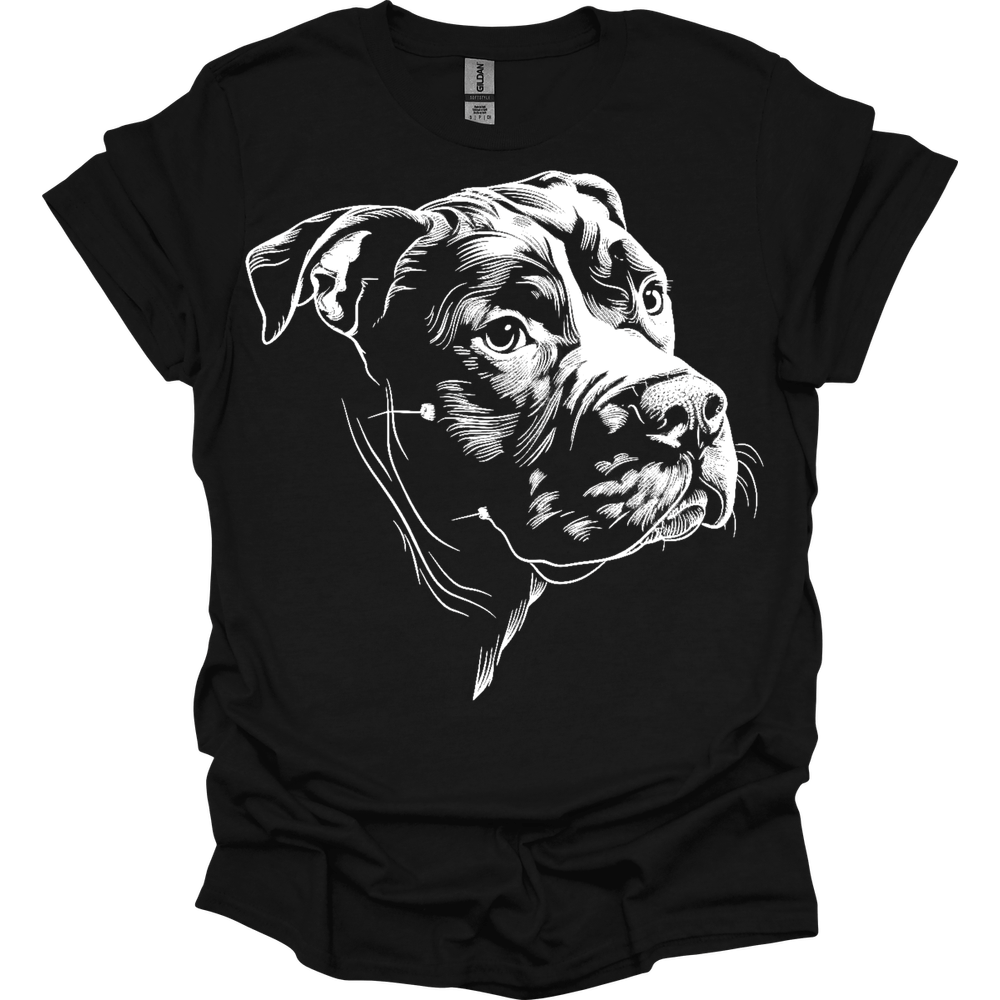 Pit Bull - Line Art T-Shirt