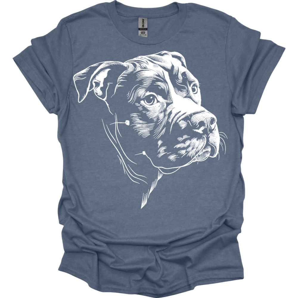 Pit Bull - Line Art T-Shirt