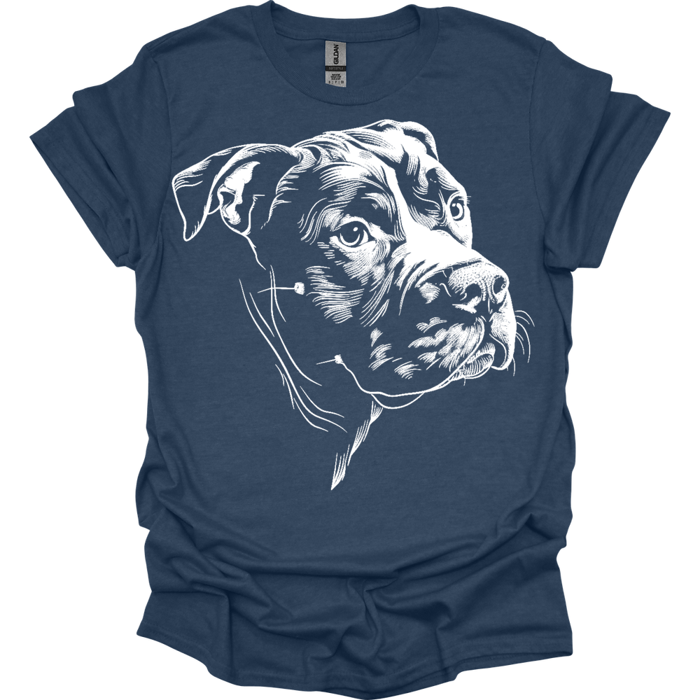 Pit Bull - Line Art T-Shirt