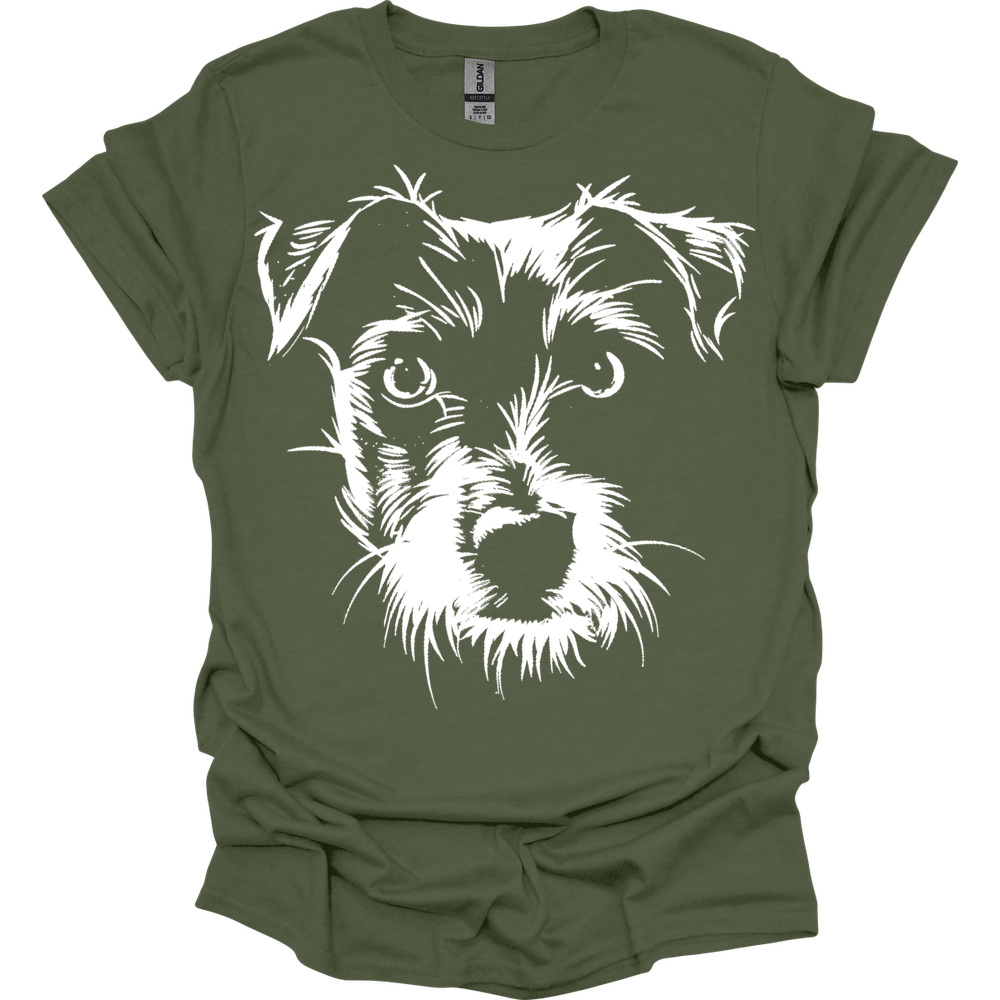 Jack Russell Terrier - Line Art T-Shirt