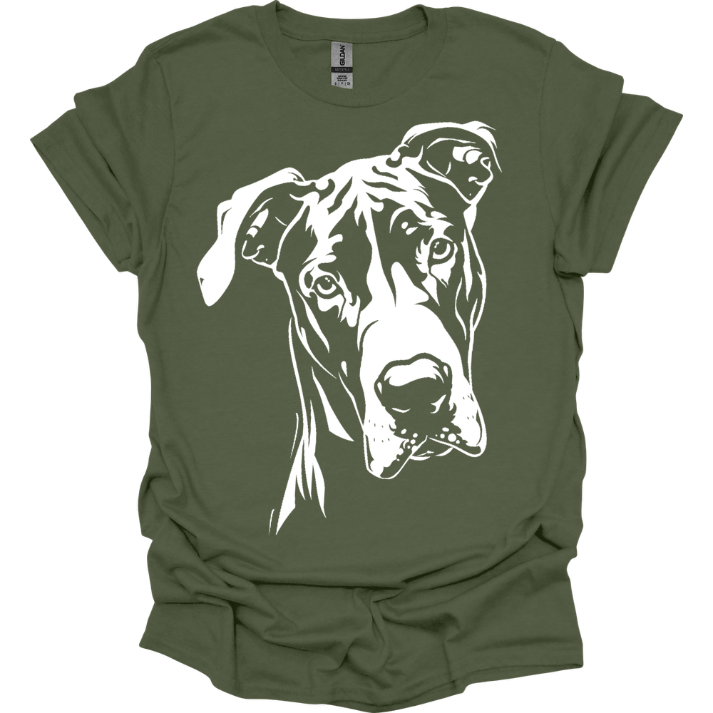 Great Dane - Line Art T-Shirt