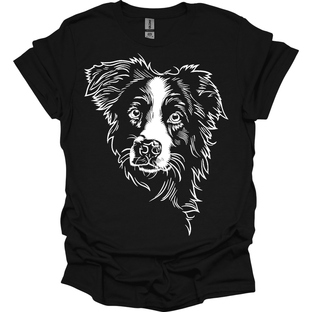 Border Collie - Line Art T-Shirt