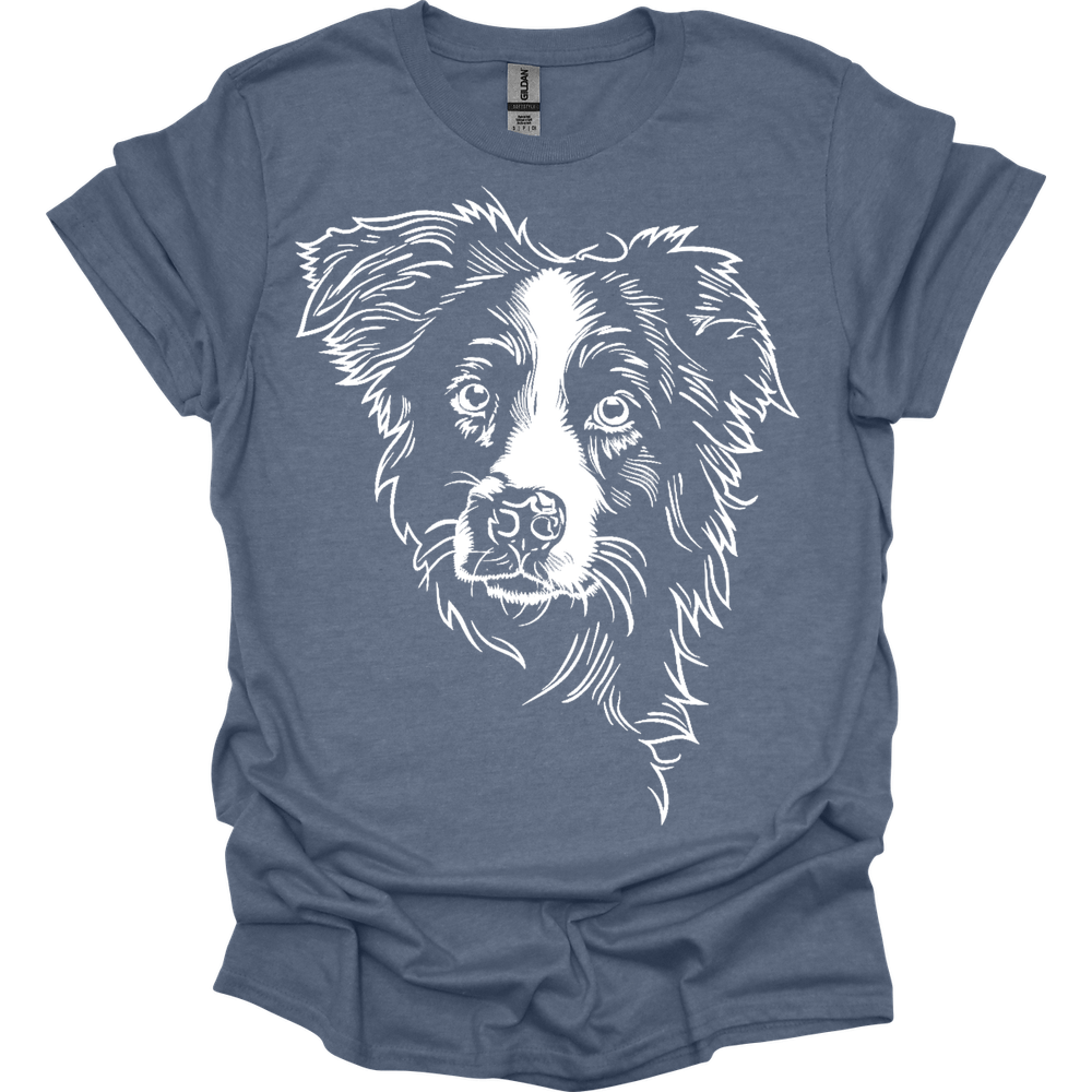Border Collie - Line Art T-Shirt