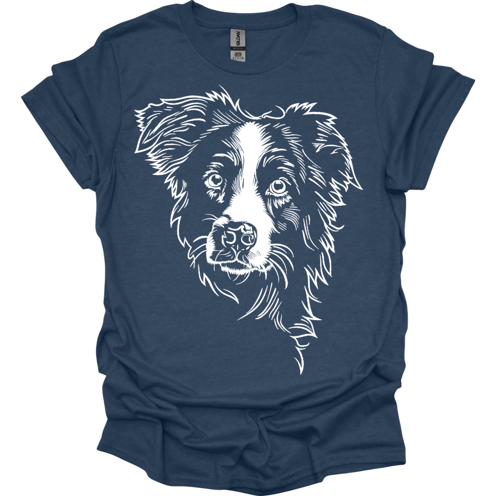 Border Collie - Line Art T-Shirt