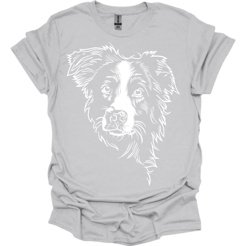 Border Collie - Line Art T-Shirt