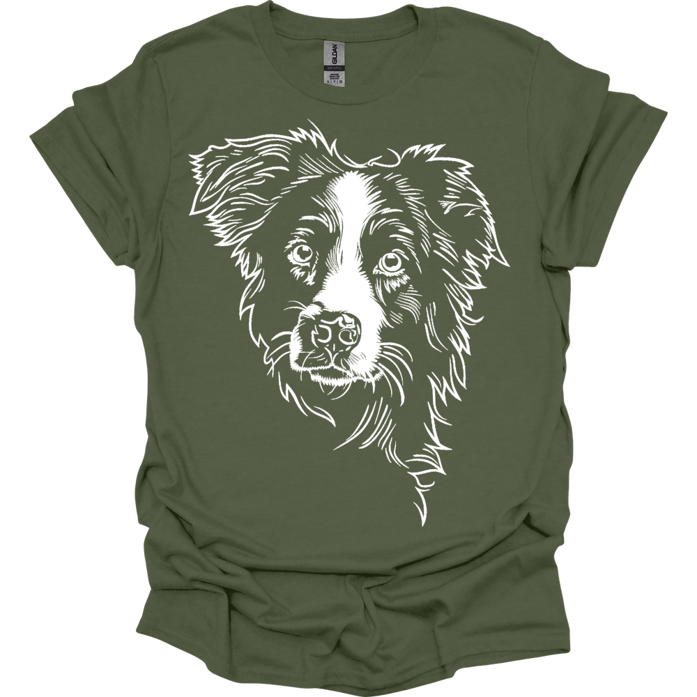 Border Collie - Line Art T-Shirt