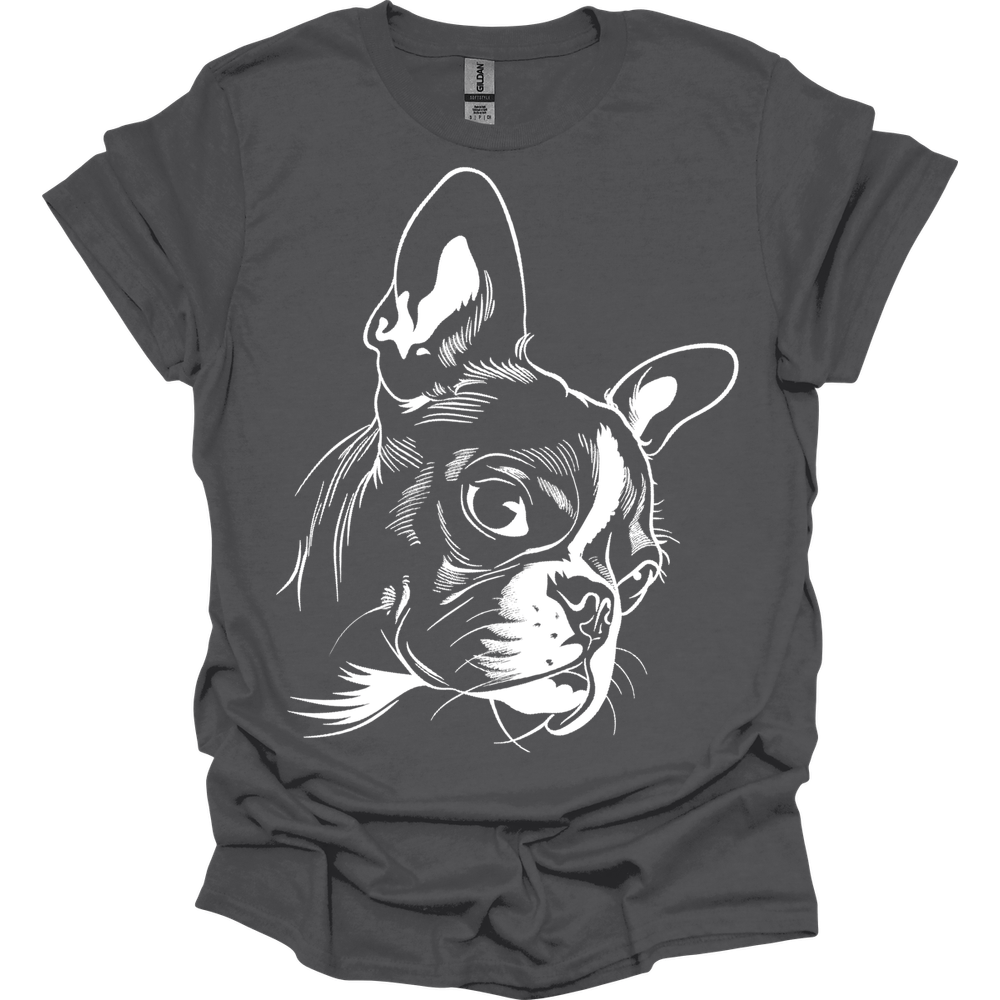 Boston Terrier - Line Art T-Shirt