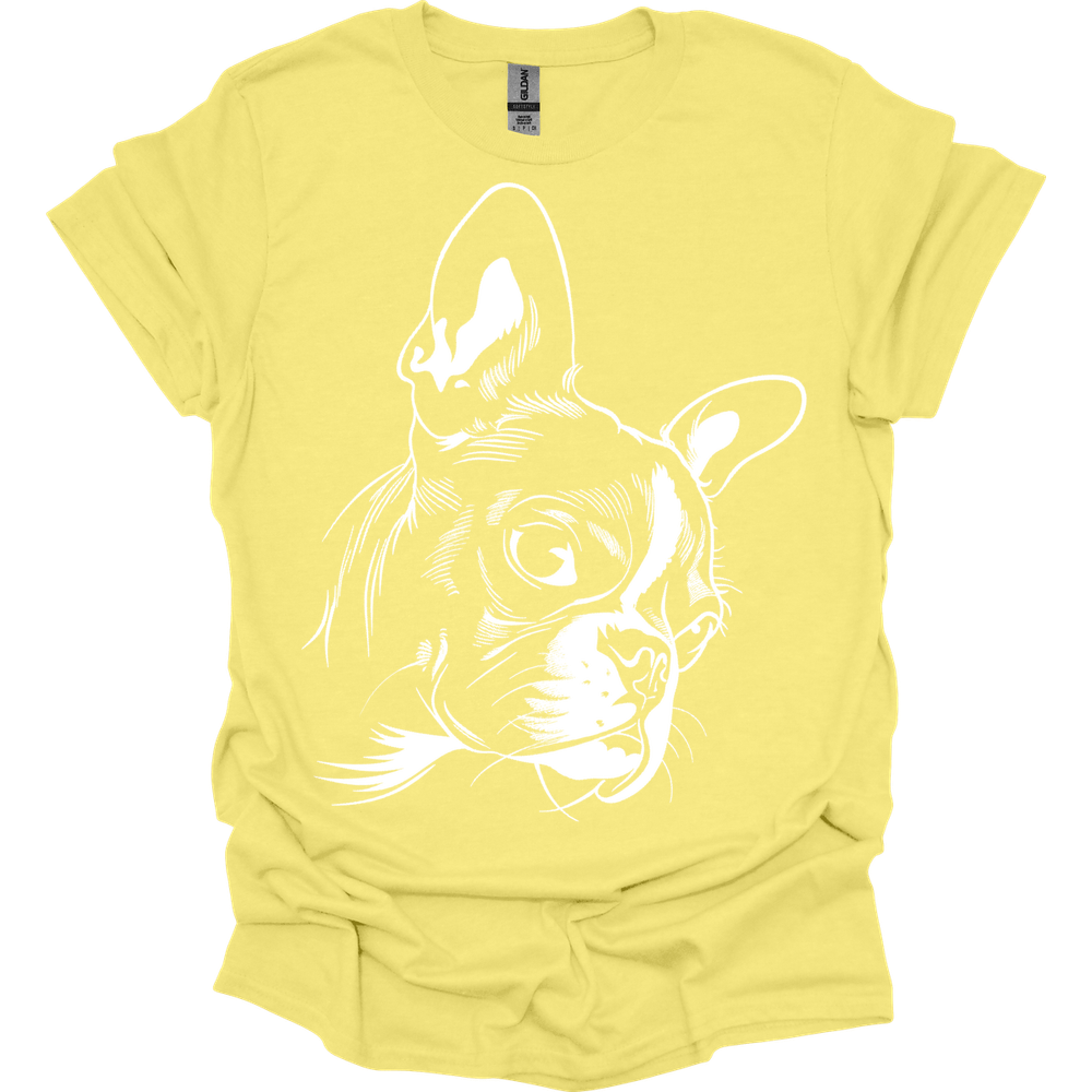 Boston Terrier - Line Art T-Shirt