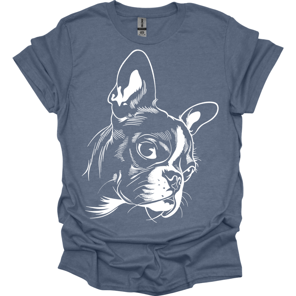Boston Terrier - Line Art T-Shirt