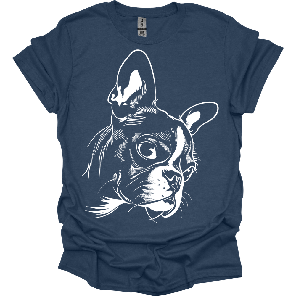 Boston Terrier - Line Art T-Shirt