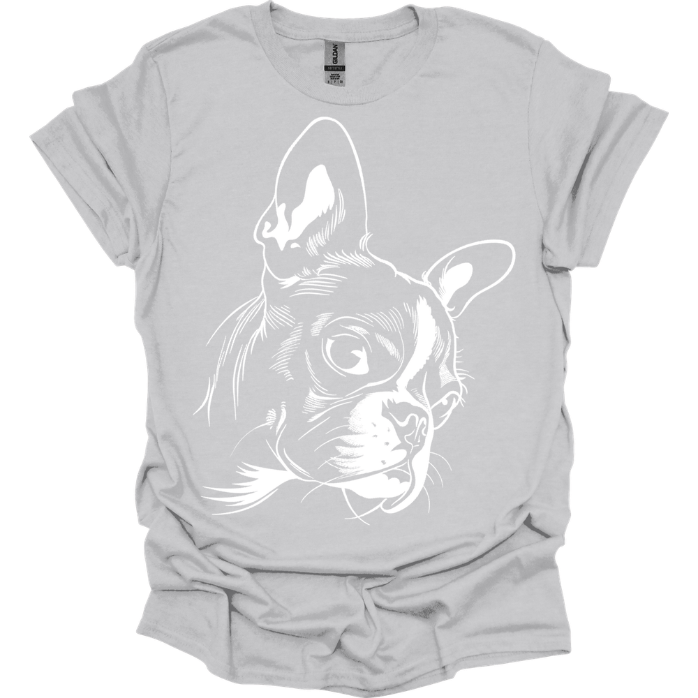 Boston Terrier - Line Art T-Shirt