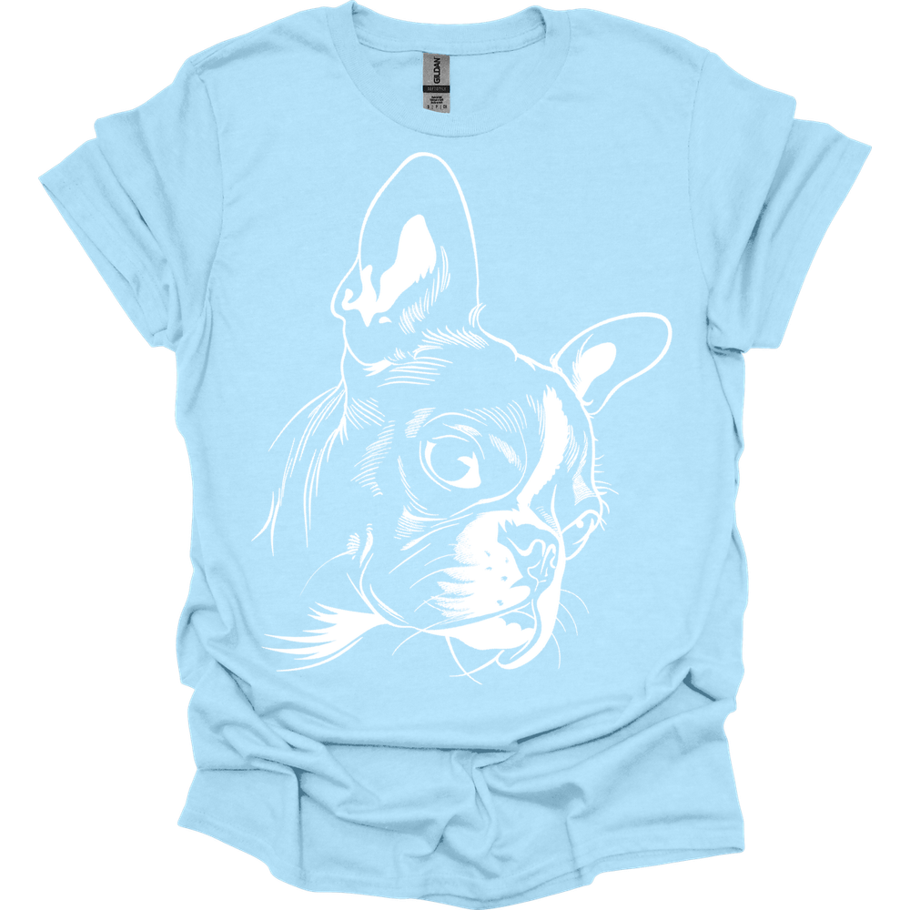 Boston Terrier - Line Art T-Shirt