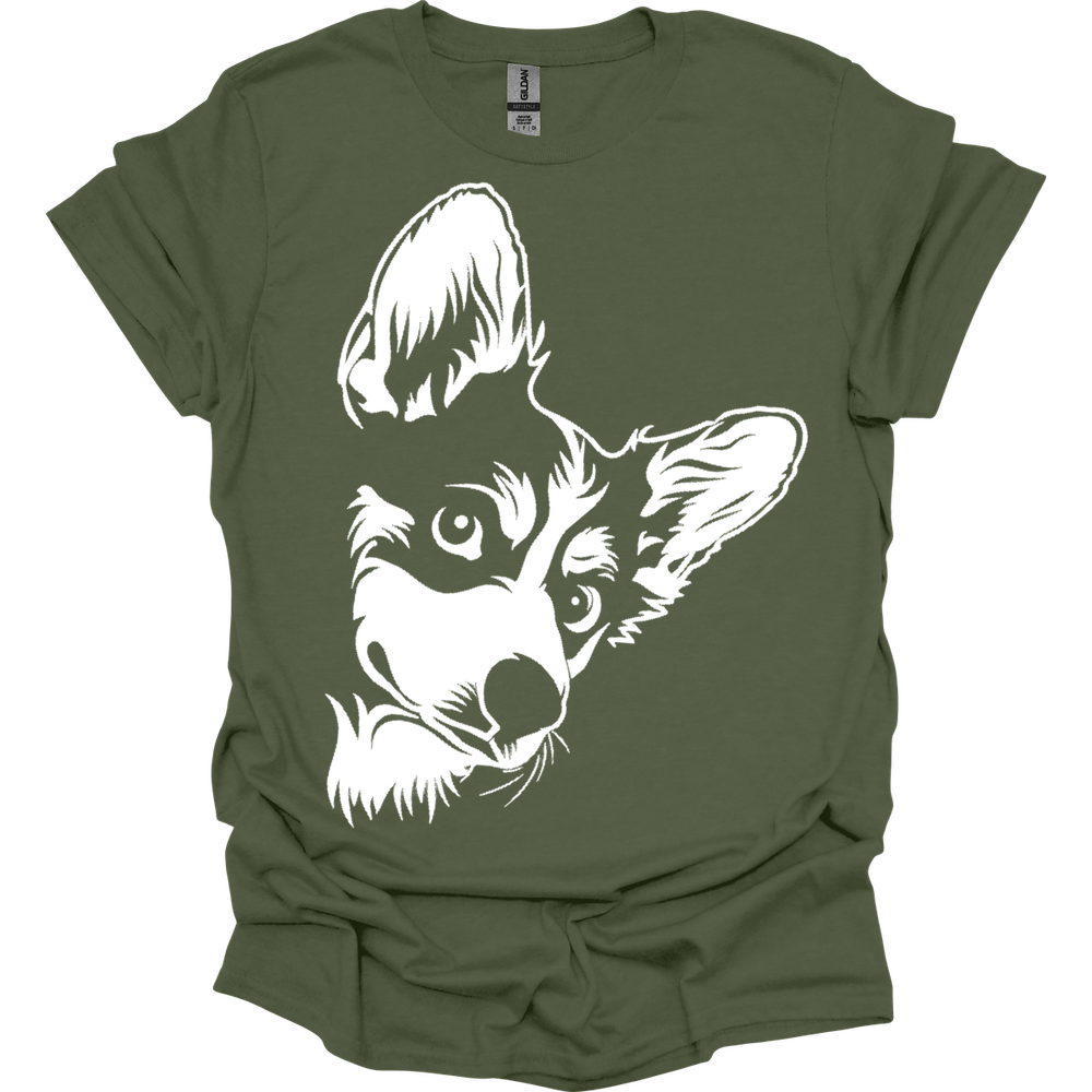 Corgi - Line Art T-Shirt