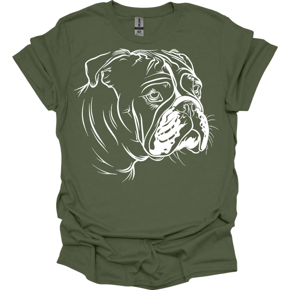 Bulldog - Line Art T-Shirt