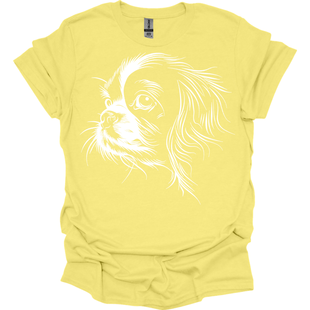 King Charles Spaniel - Line Art T-Shirt