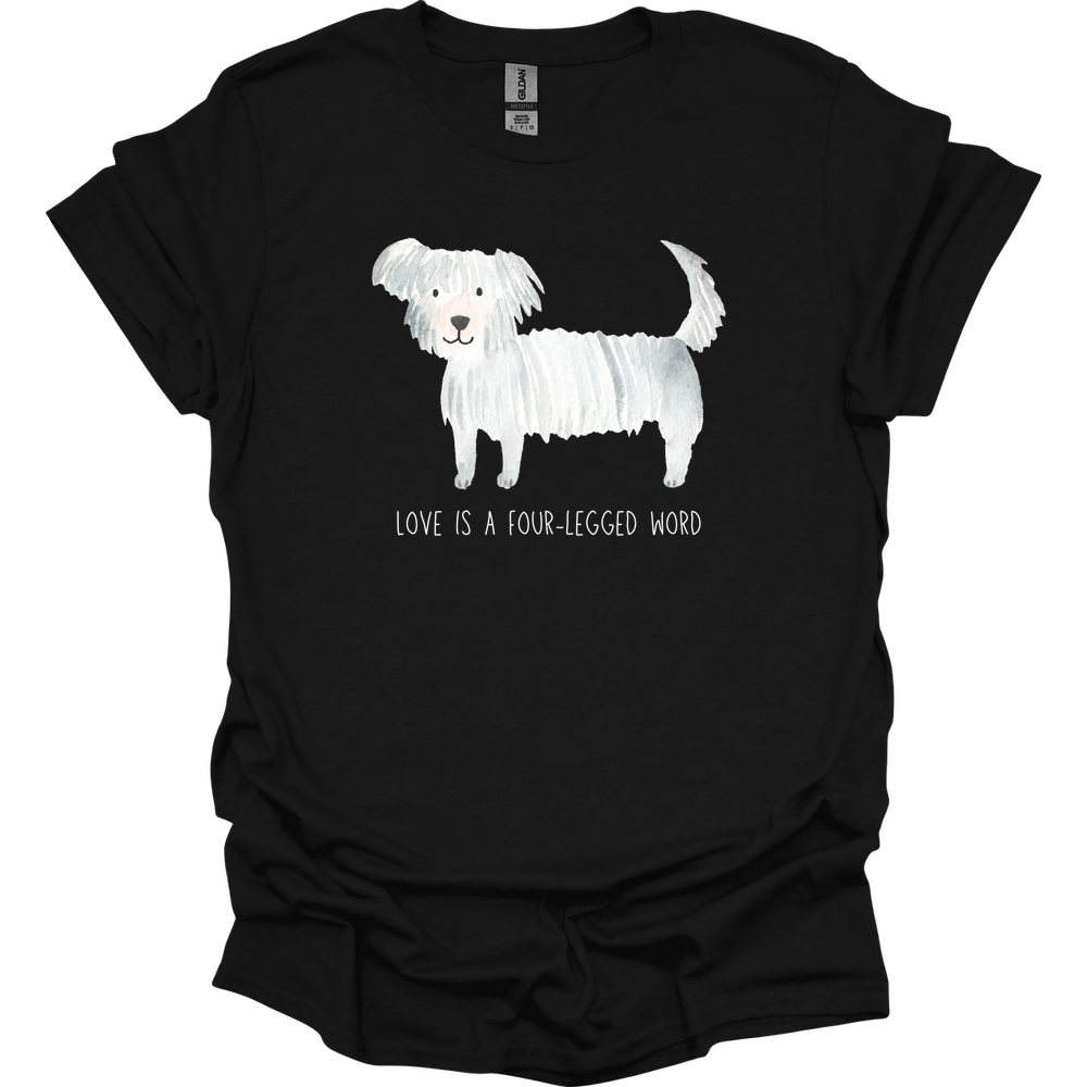 Maltese - Love Is A Four-Legged Word T-Shirt