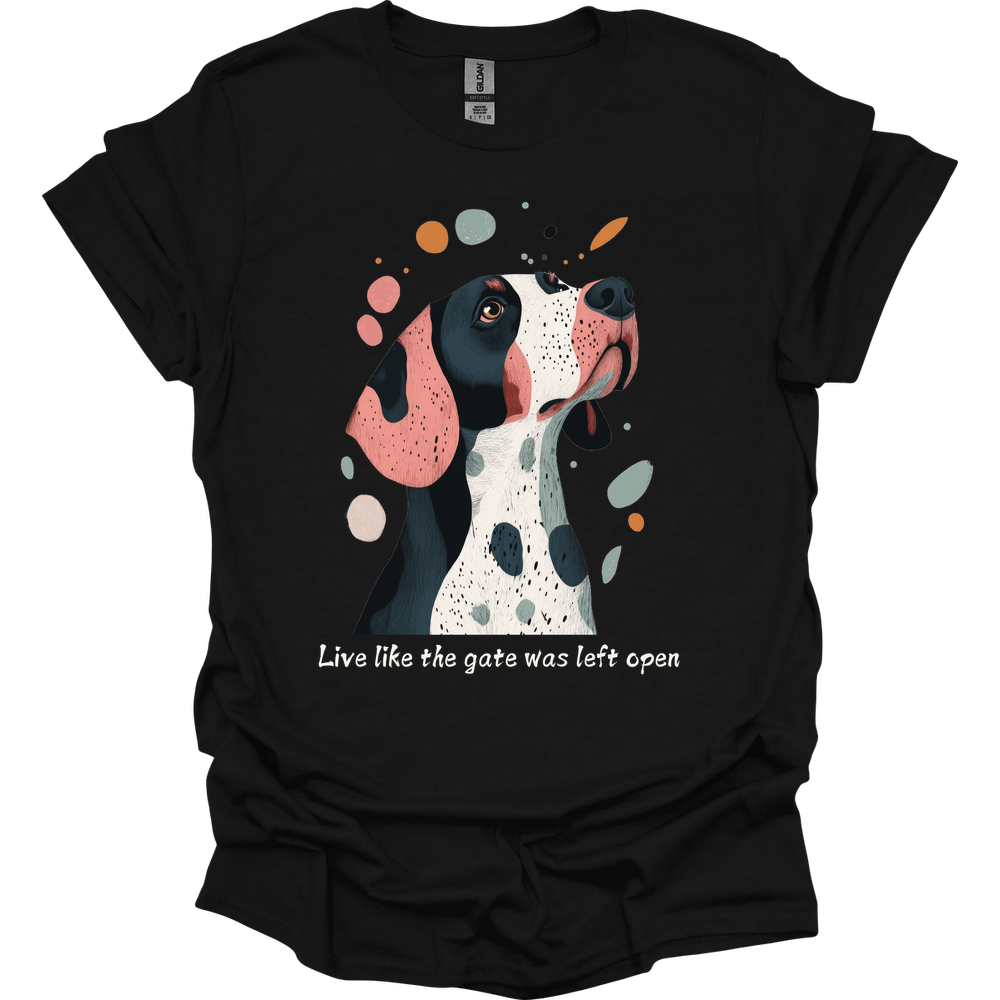 Springer Spaniel - Live Like The Gate Was Left Open T-Shirt