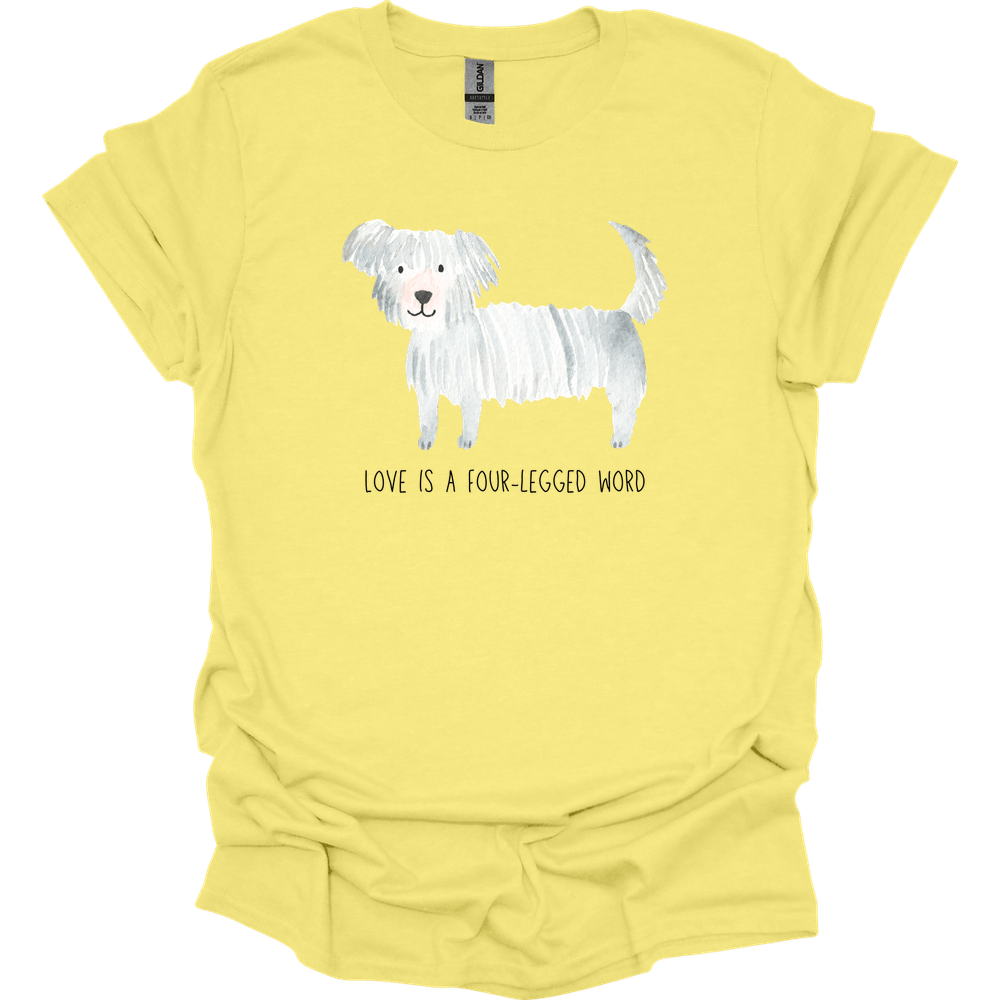 Maltese - Love Is A Four-Legged Word T-Shirt