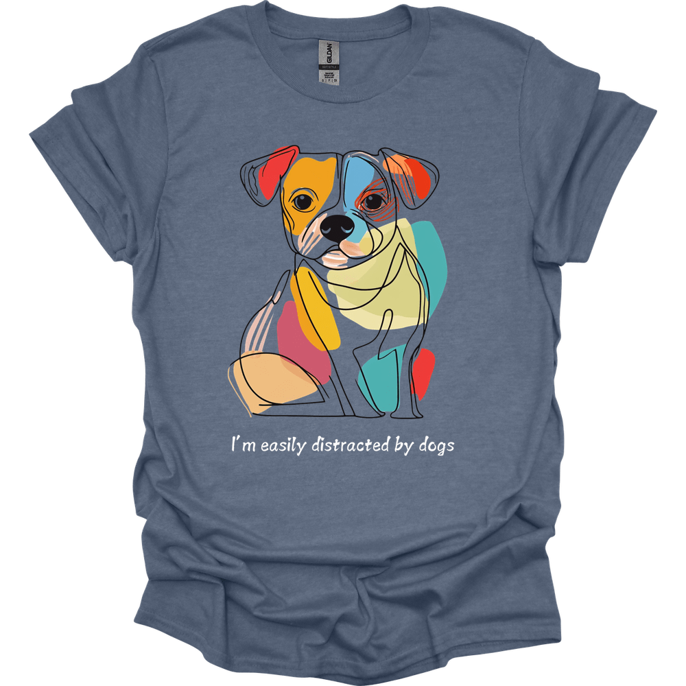 I'm Easily Distracted By Dogs 3 T-Shirt