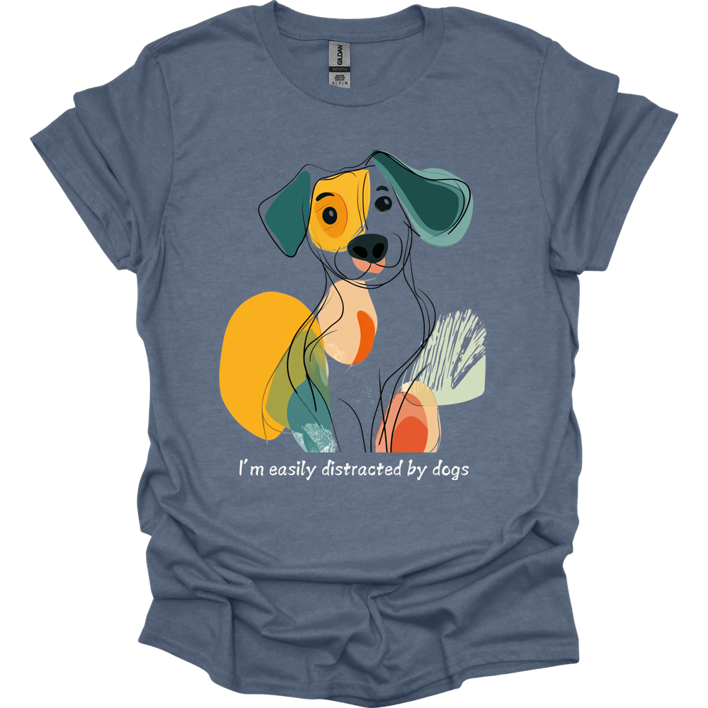 I'm Easily Distracted By Dogs 2 T-Shirt