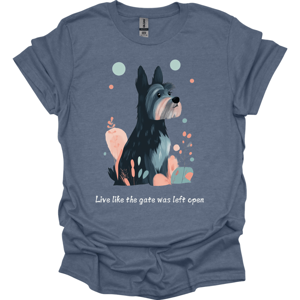 Cesky Terrier - Live Like The Gate Was Left Open T-Shirt