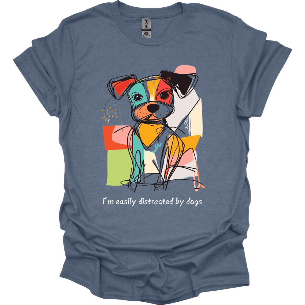 I'm Easily Distracted By Dogs 9 T-Shirt