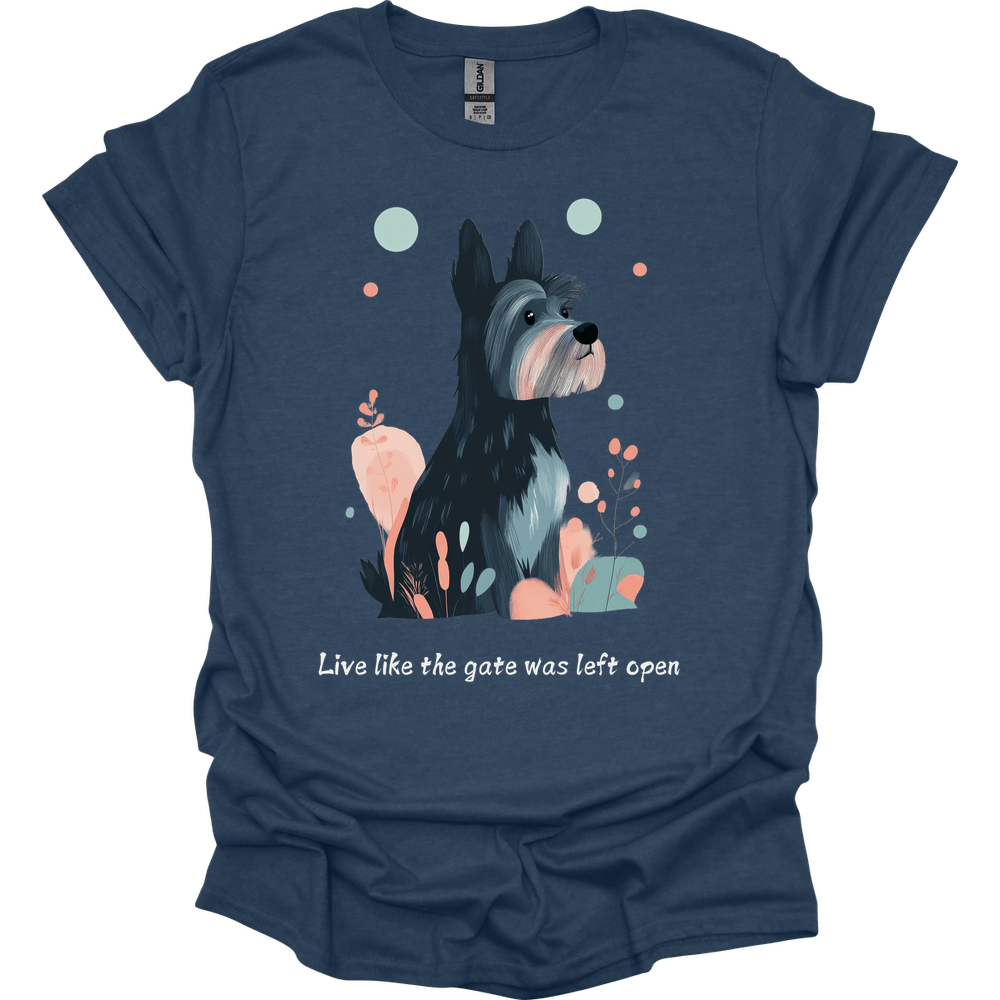 Cesky Terrier - Live Like The Gate Was Left Open T-Shirt