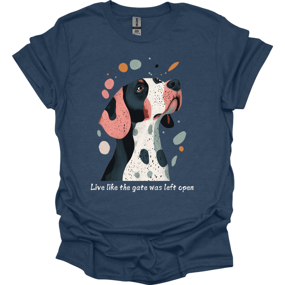 Springer Spaniel - Live Like The Gate Was Left Open T-Shirt