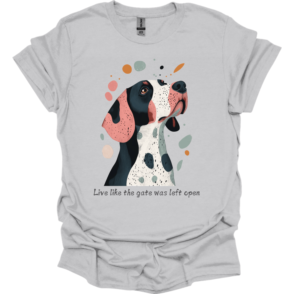 Springer Spaniel - Live Like The Gate Was Left Open T-Shirt