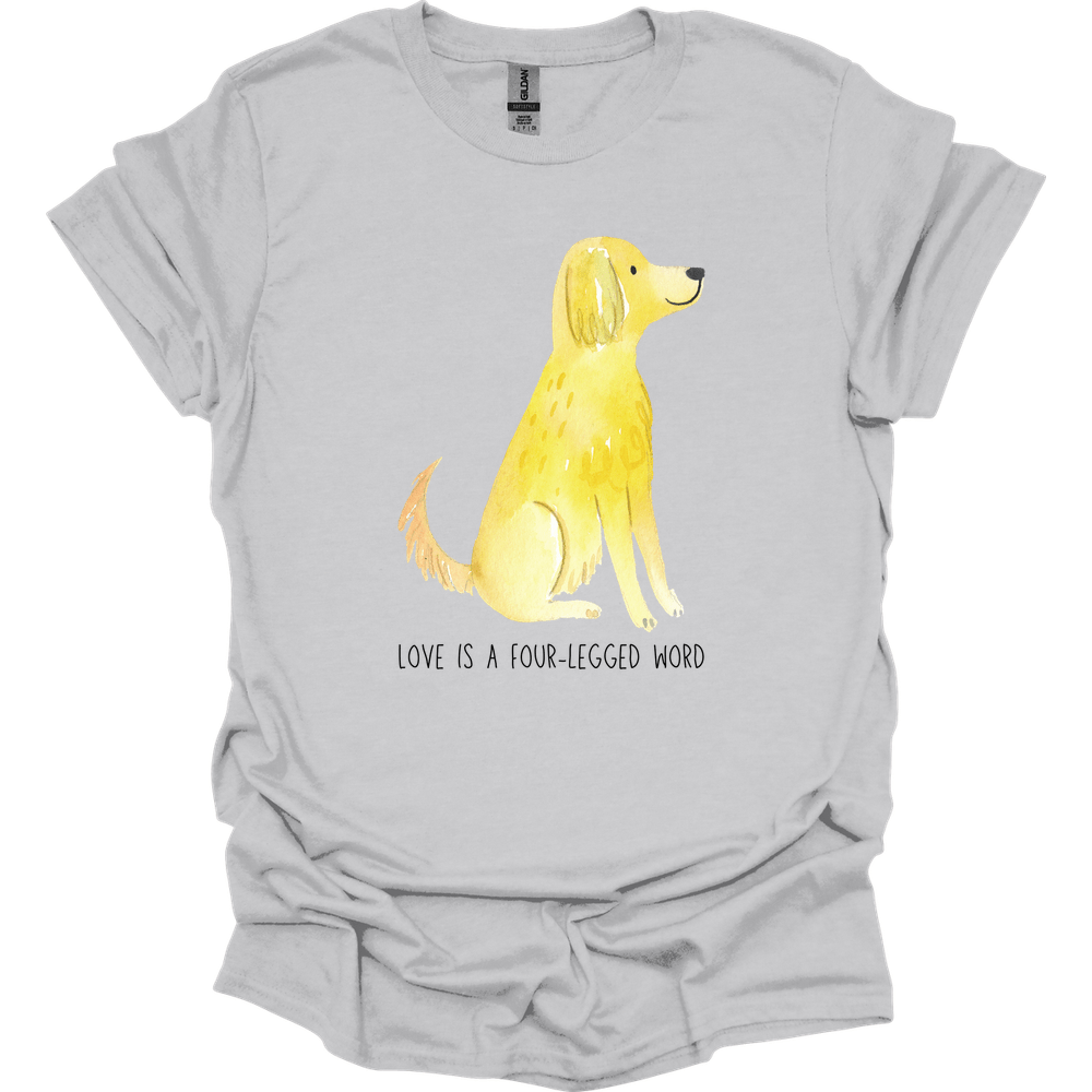 Golden Retriever - Love Is A Four-Legged Word T-Shirt